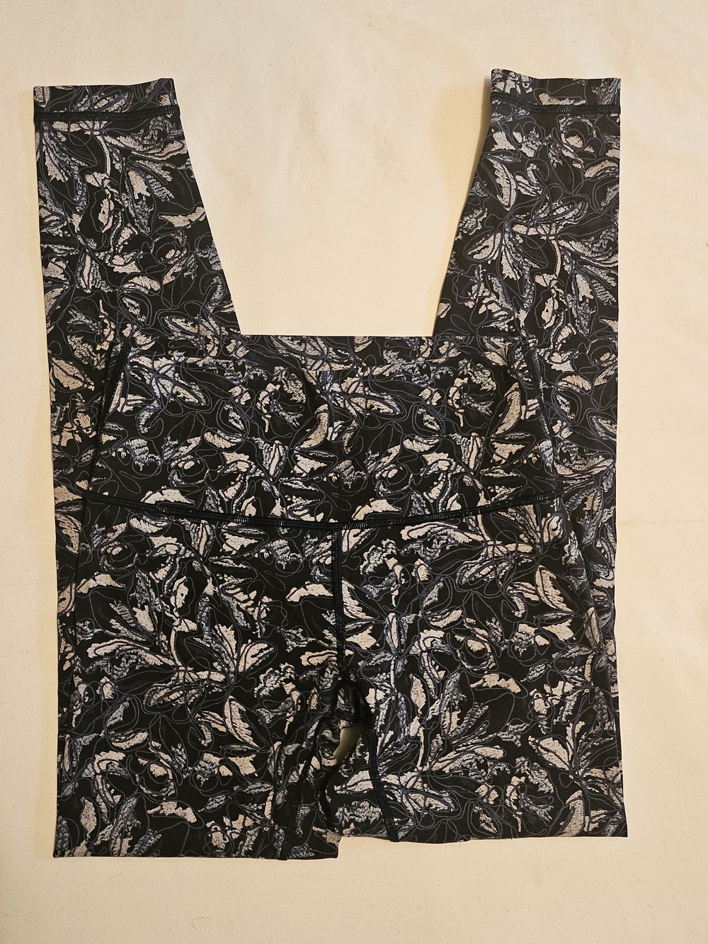Lululemon Wunder Under Embellished Multi Legging High Rise Leaf Print Tight - Picture 5 of 11